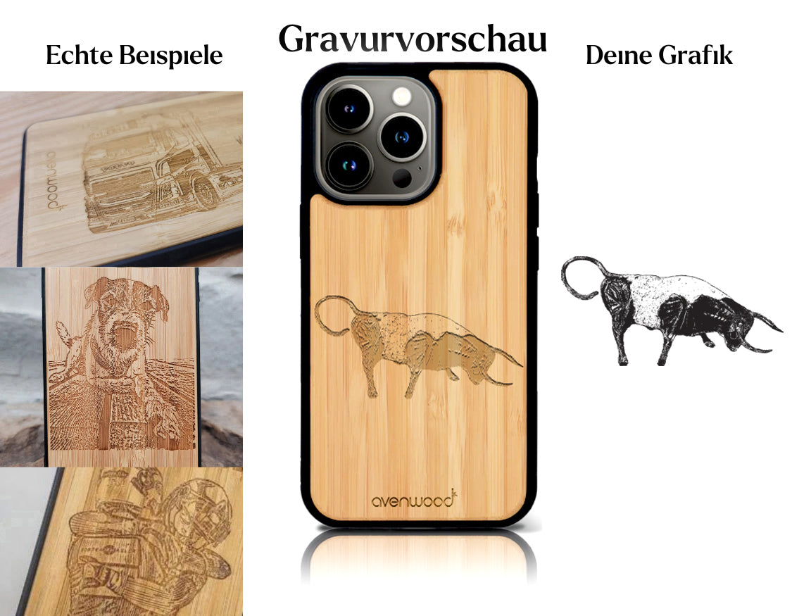 INDIVIDUEL iPhone 15 Pro bambou plastique
